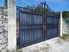 Portail ferronnerie d'art noir
