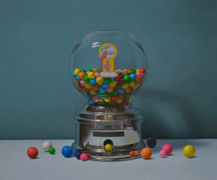 Ford Gumball Machine, 20x24, oil on ACM panel, 2023