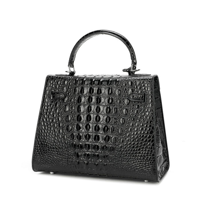 Thumbnail: Tiffany & Fred Alligator Embossed Leather Satchel