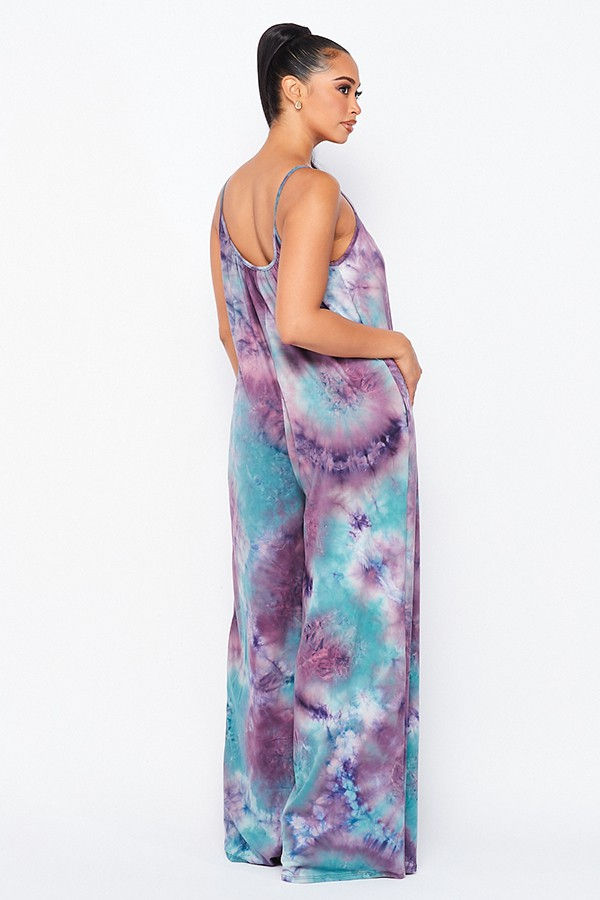 Thumbnail: Purple Comfy Tank Palazzo Jumpsuit