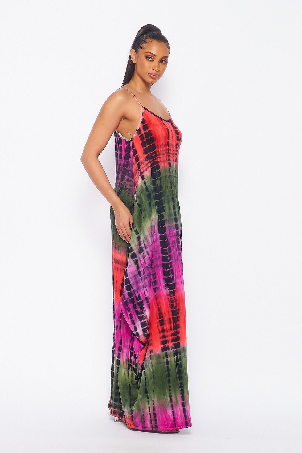 Thumbnail: Votique  Magenta Comfy Tank Dress