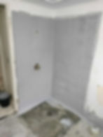 Shower and wall tiles removed by Gold Coast Strip Outs during a bathroom renovation strip out