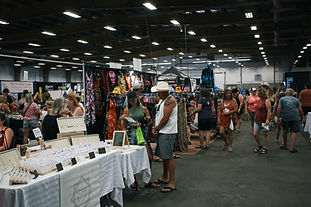 One of the rooms at CRE set up with tables.