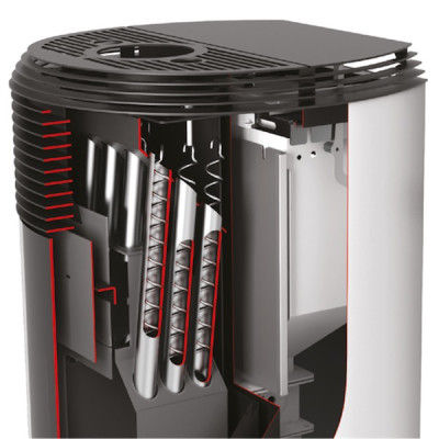 Miniature : Laminox Poêle à granulés sans électricité JESSICA SN Noir brillant