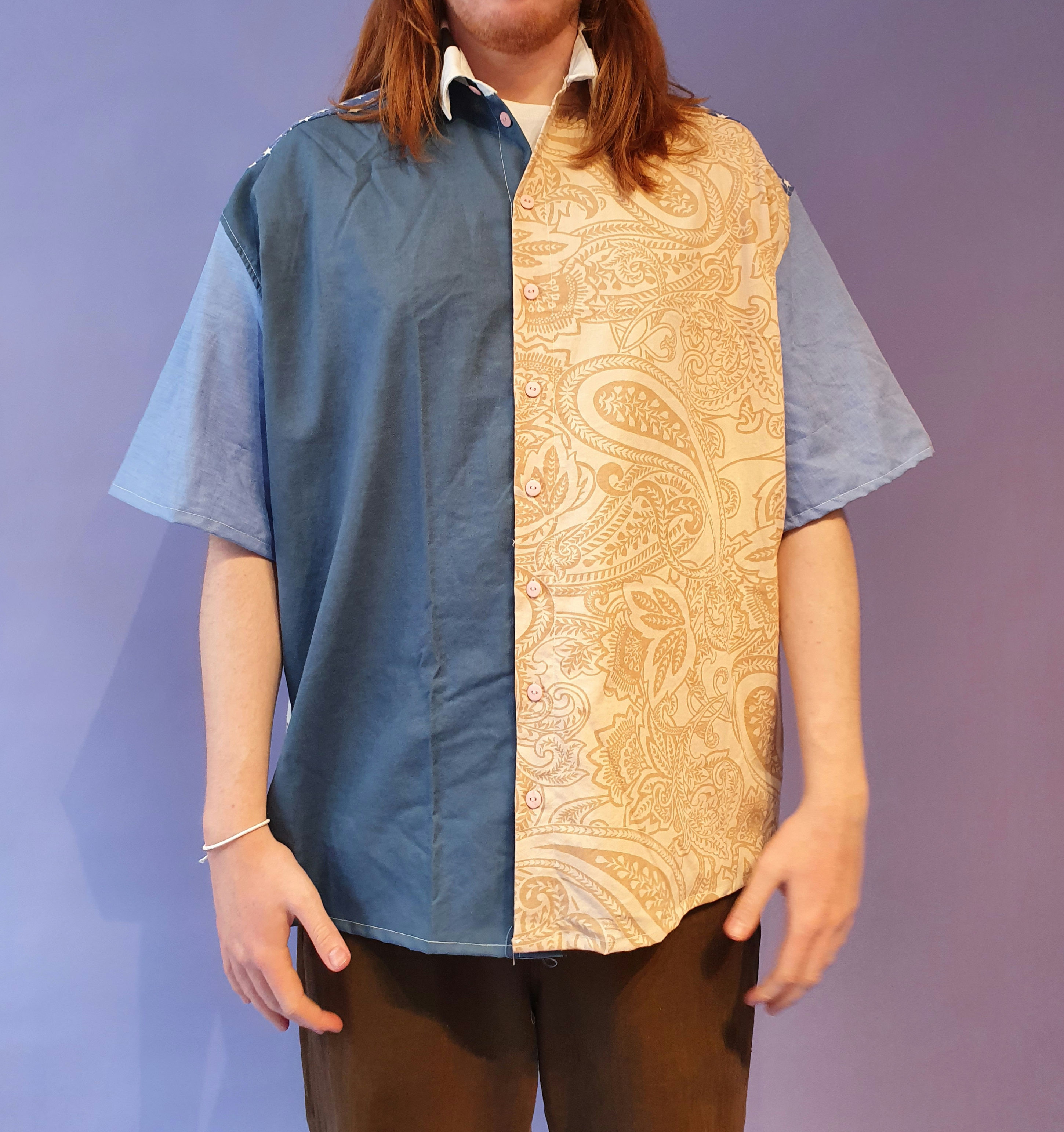 Villa Villekulla Summer Shirt Blue w/ Paisley