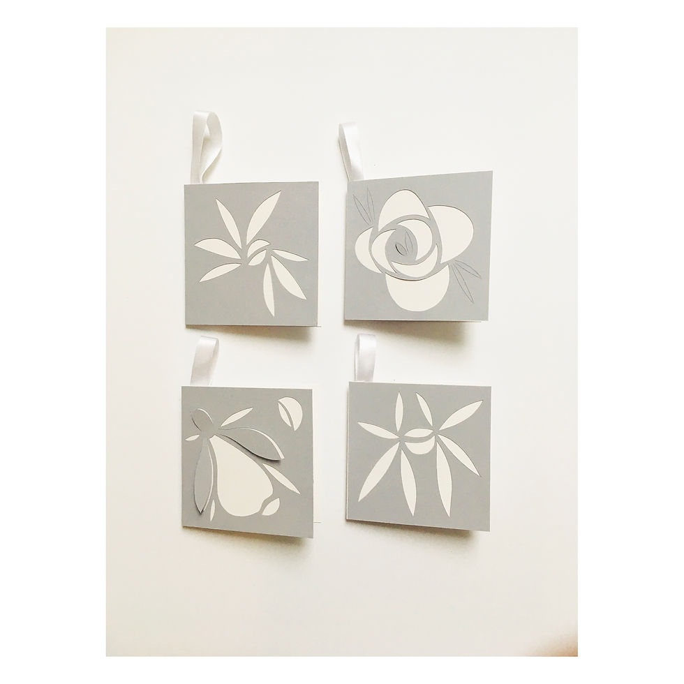 Thumbnail: Mini Gift Cards_Flowers_Grey md