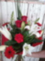 Warringah Florist Red Velvet Cake with icing Bouquet