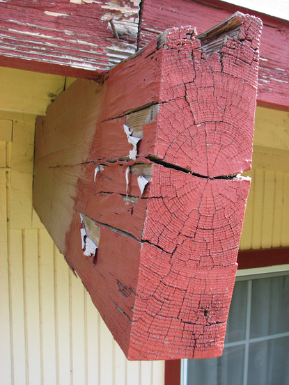 end cracking from dry rot