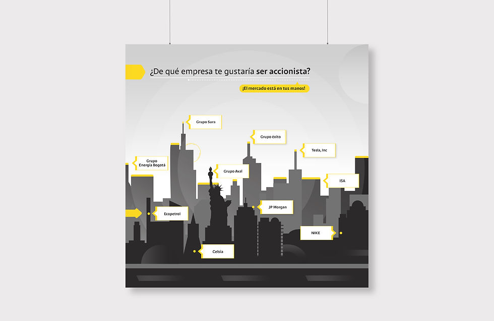 Diseño de mural I Feria Inversiones