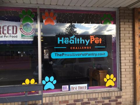 healthy pet challenge window graphic