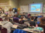 Dana Lehman visits an elementary school to share life lessons through her Walnut Grove children's book series