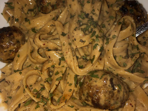 Turkey Parmesan 
Basil Fettuccini Alfredo