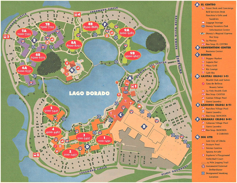 Coronado Springs Resort Map