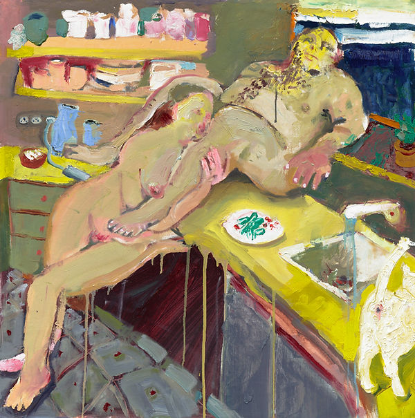 Kitchen, oil on canvas, 68x67