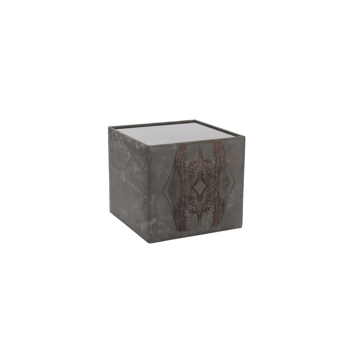 Coffee Table Block Grey Effete Mercure Bru PRE