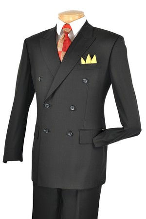 Thumbnail: 2-PIECE DOUBLE-BREASTED-6x2, SIDE VENTS, PLEATED PANTS