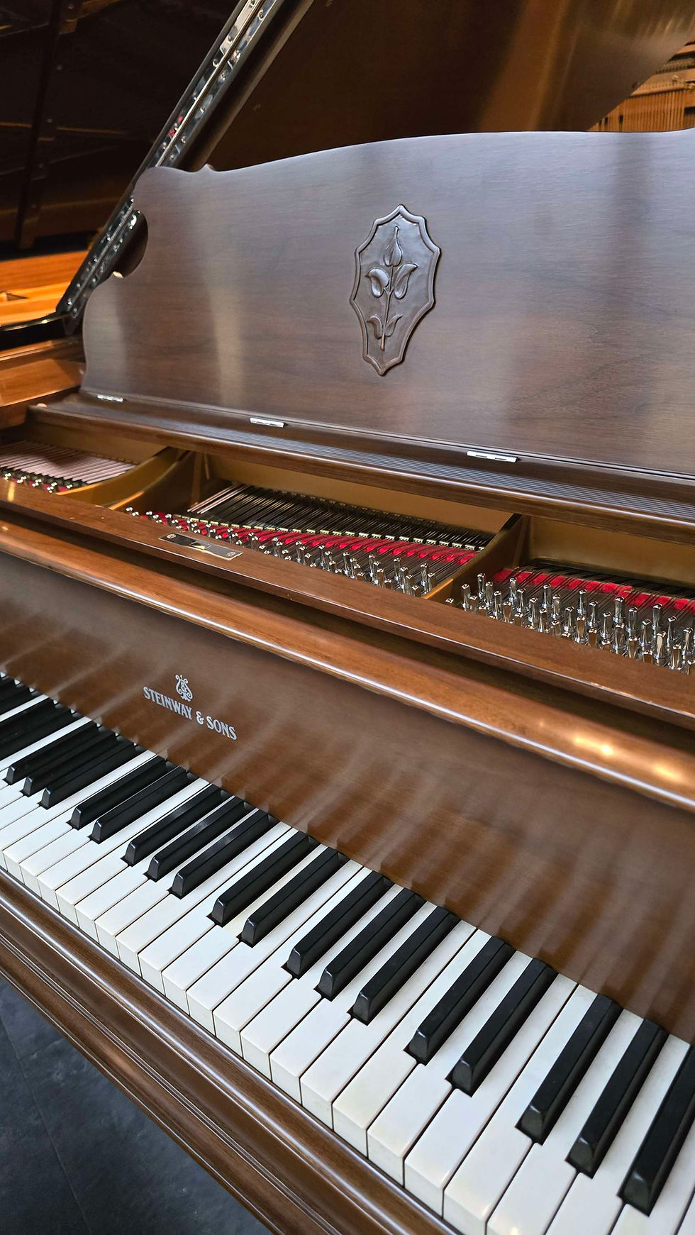 Thumbnail: SOLD Steinway Model M art case Mediterranean 