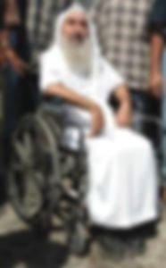 Sheik Ahmed Yassin, founder and spiritual leader of Hamas