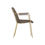 Thumbnail: Carlo Taupe and Gold Dining Chair with Arms