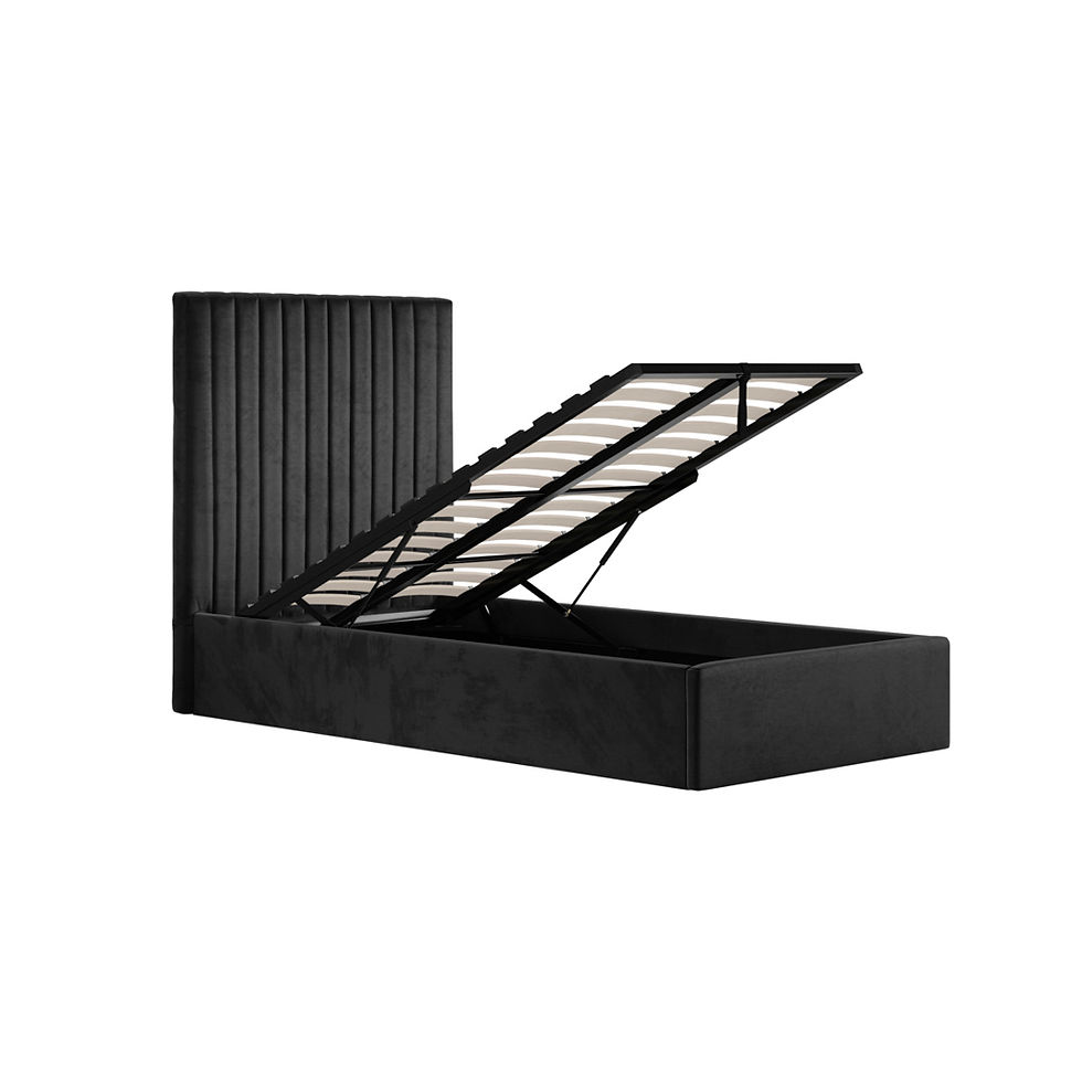 Thumbnail: Berlin Black Tall Single Bed