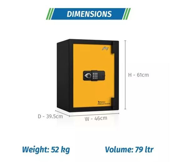 Thumbnail: Godrej Rhino Advanced Digital Home Safe locker