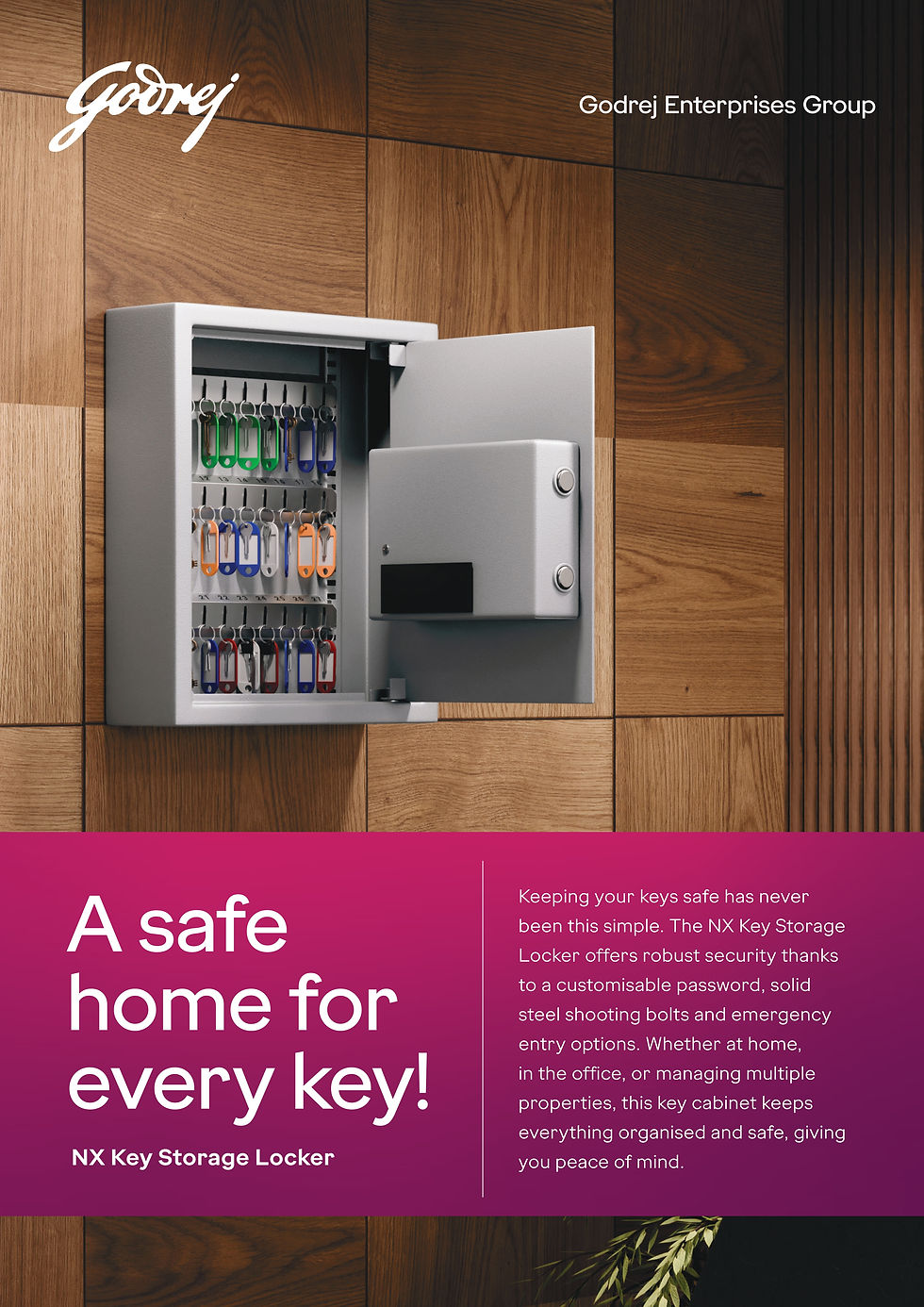 Thumbnail: Godrej NX Digital Key Cabinet  | Godrej NX Digital Key Storage Locker