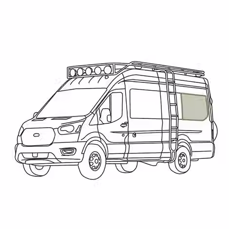 Ford Transit Rear Qtr Window Cover