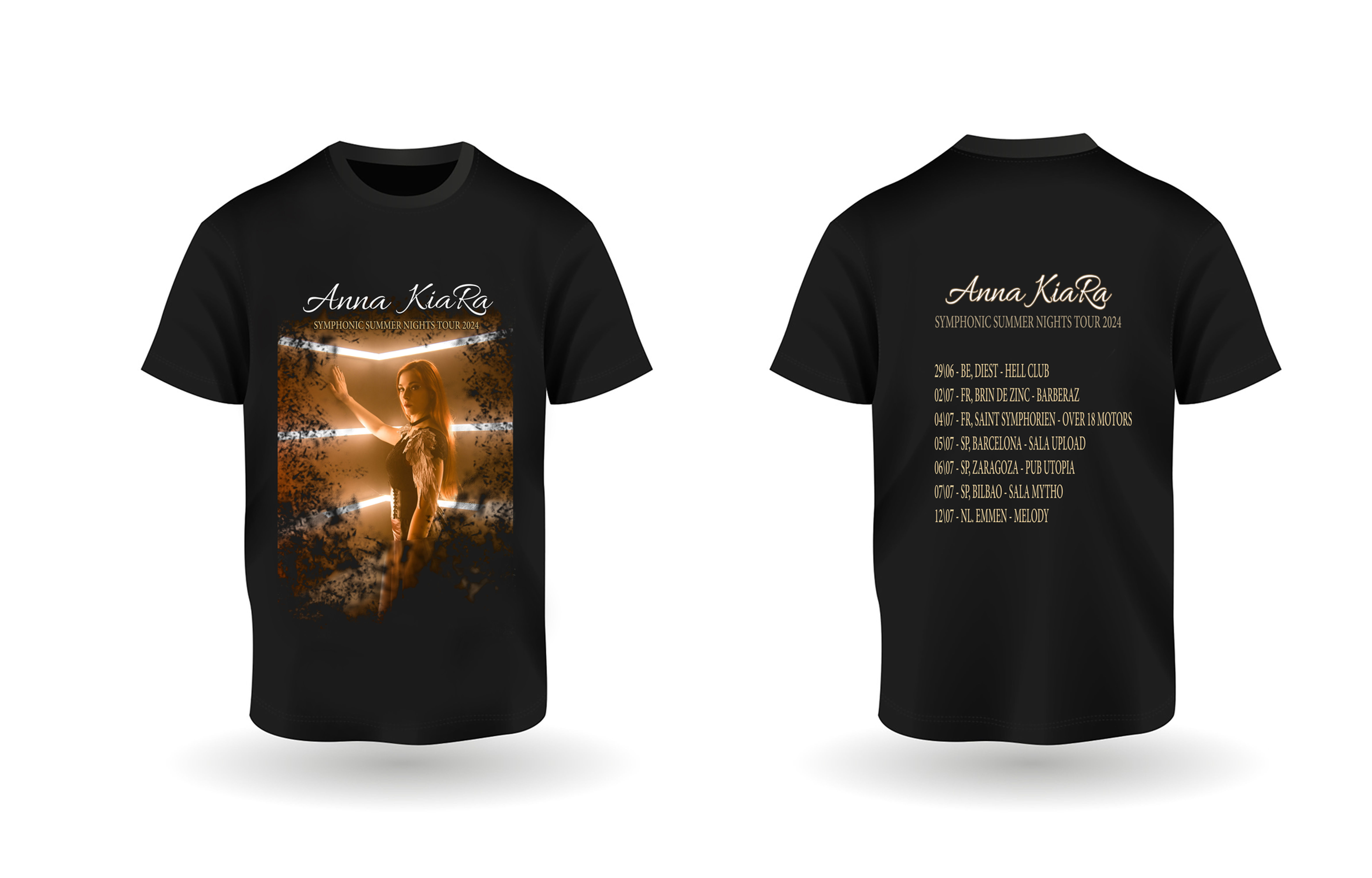 Symphonic Summer Nights 2024 tour t-shirt