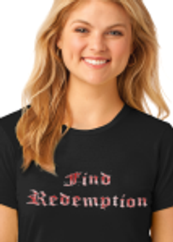 Black "Find Redemption" T-shirt