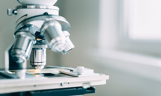 Microscope in Laboratory