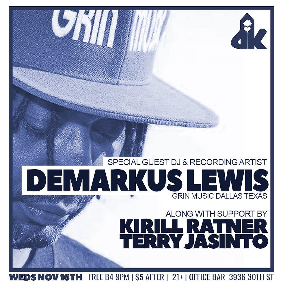 Demarkus Lewis & Terry Jasinto @ Office Bar, San Diego (16.11.22)