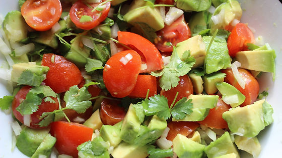 Avocado tomate cerise et coriandre