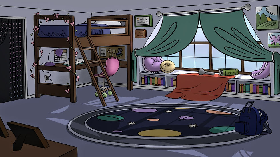 Older Sister's Bedroom - Day (Color)