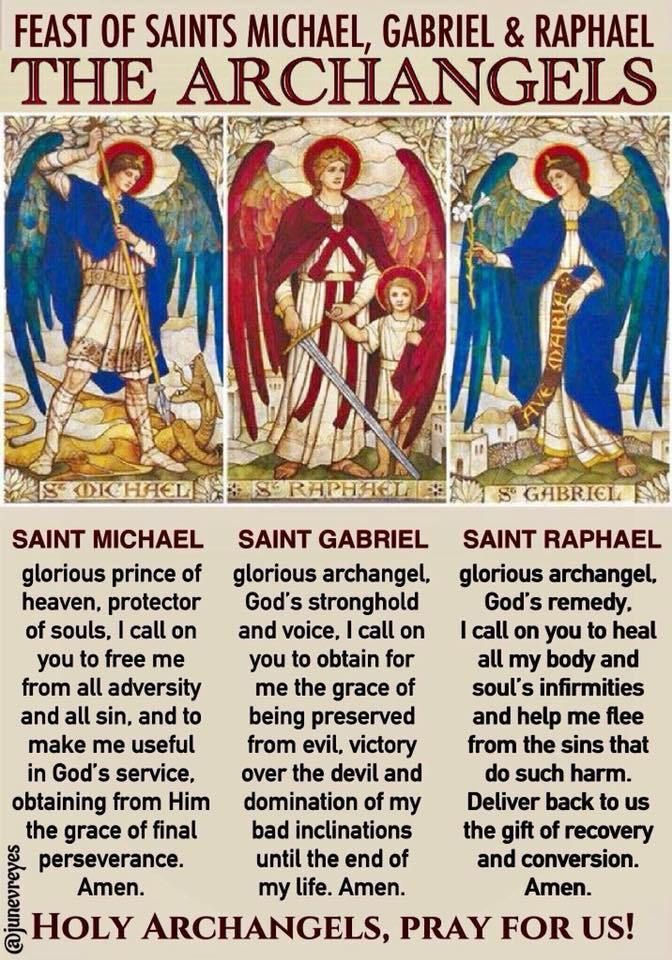 Saints Michael, Gabriel and Raphael, The Archangels| Pamphlets To Inspire