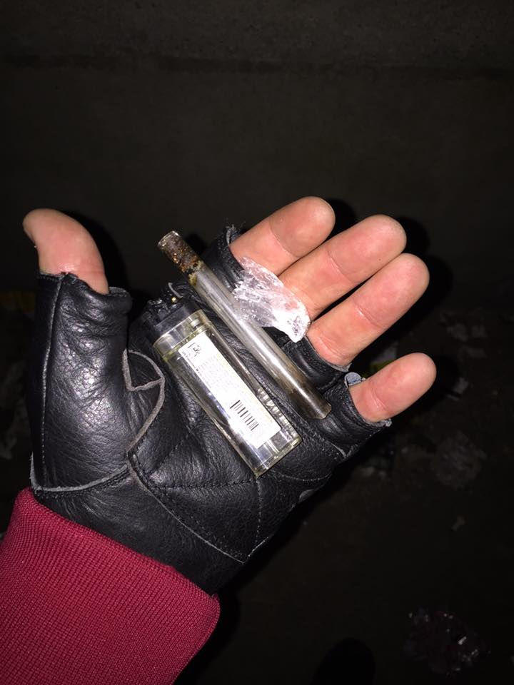 Crack and crack pipe confiscated