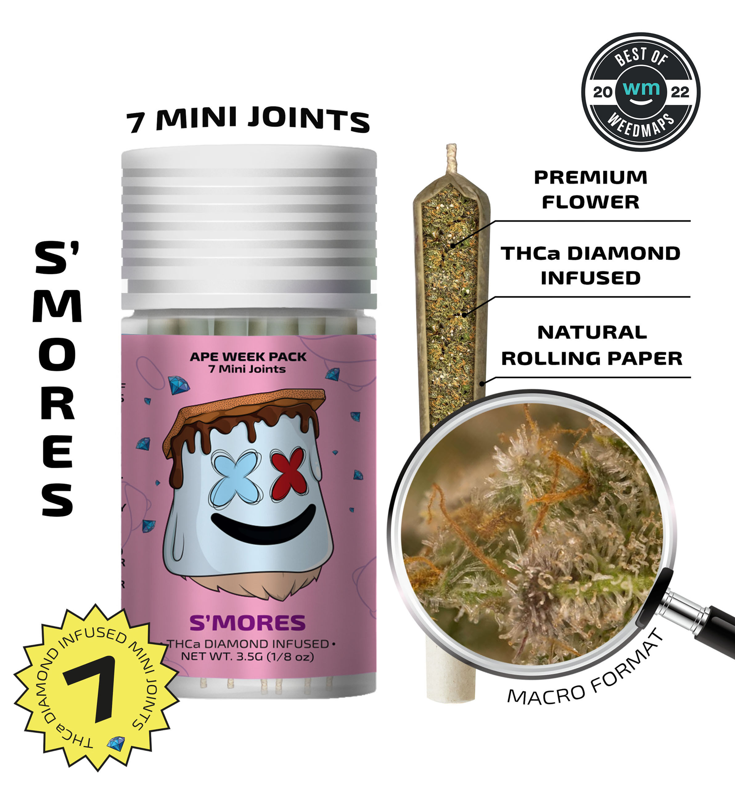 7 Diamond Infused Mini Joints