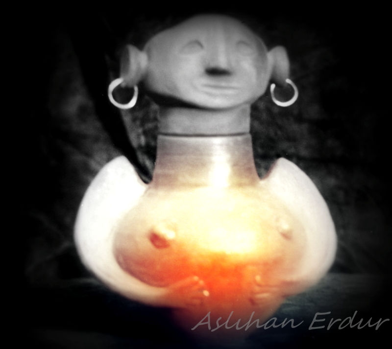 HUMAN FACE FORMED PITCHER