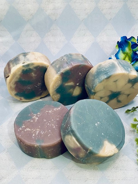 Blueberry Coconut Scented Soap - Partially Organic