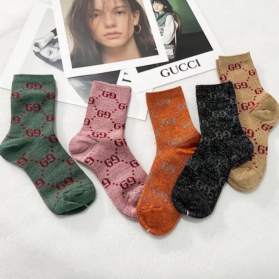 Thumbnail: Printed Design socks 5pair 