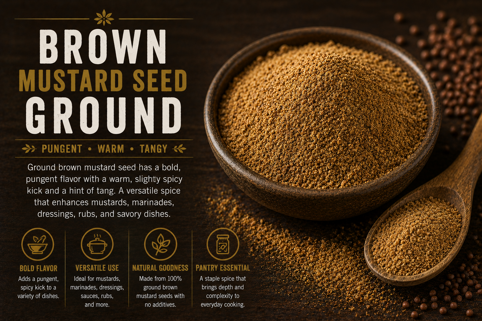 Brown Mustard Seed Ground