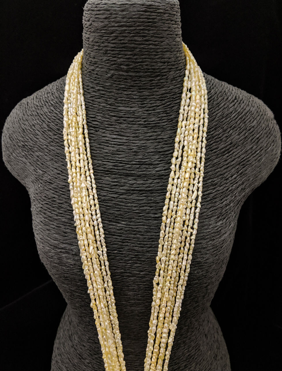 Golden Japanese Akoya Saltwater Keshi Pearls Item 1501-18N