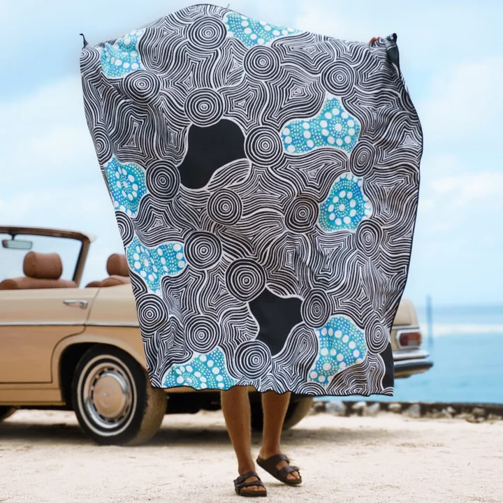 Sand free beach blanket- Australian made using recycled bottles