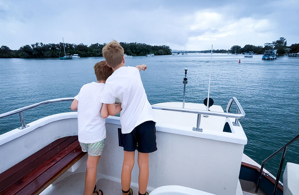 Enjoy seeing the sights of Noosa River along the way from Tewantin to Hastings Street