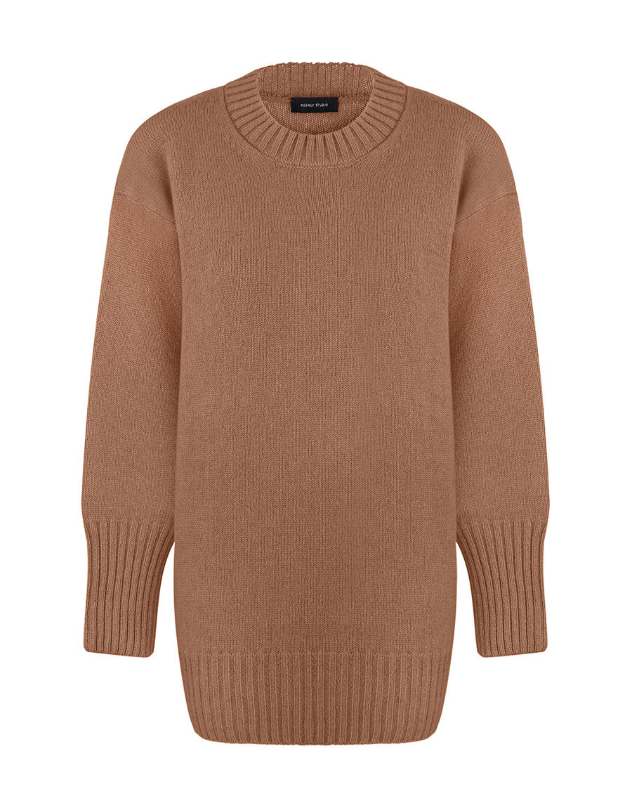 Thumbnail: Jumper with a round neck made of extra soft cashmere