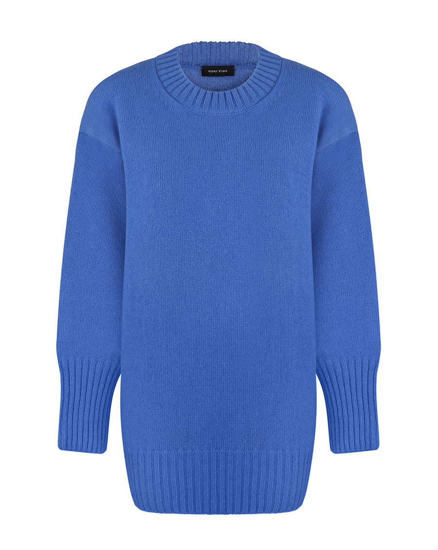 Thumbnail: Jumper with a round neck made of extra soft cashmere
