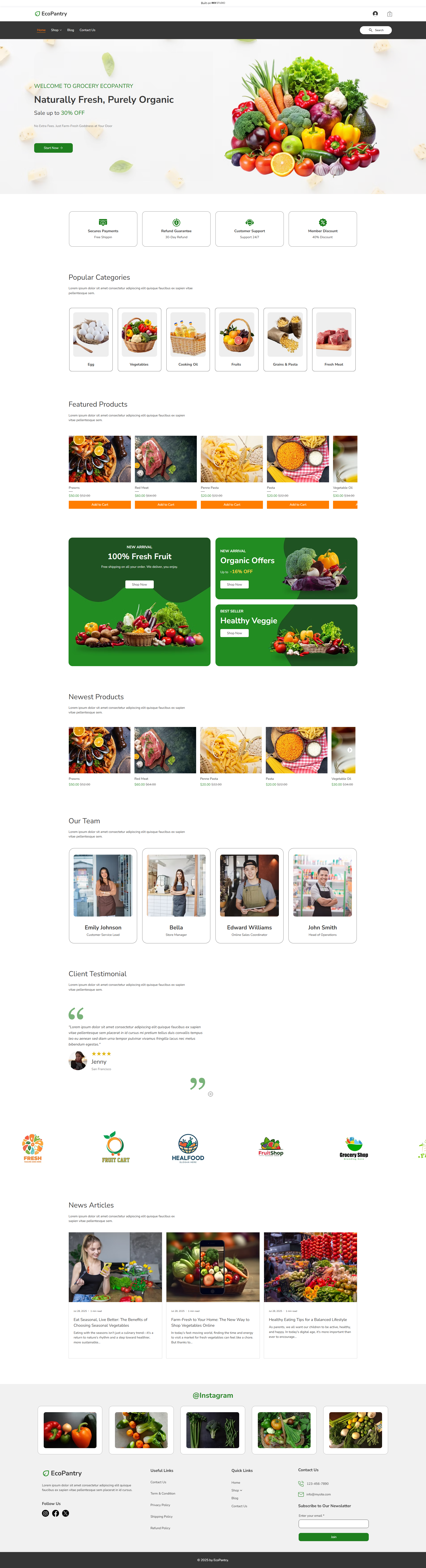 EcoPantry- Online Grocery Store