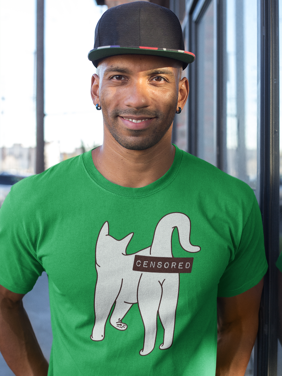 Thumbnail: Cat Bum: Censored | Classic T-Shirt