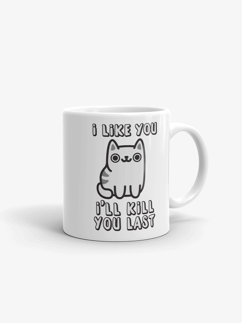 Thumbnail: I'll Kill You Last | White Ceramic Mug with Accent Color