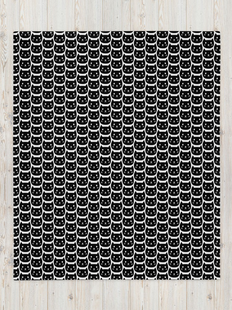 Thumbnail: Stay Home With Cats | AOP Throw Blanket