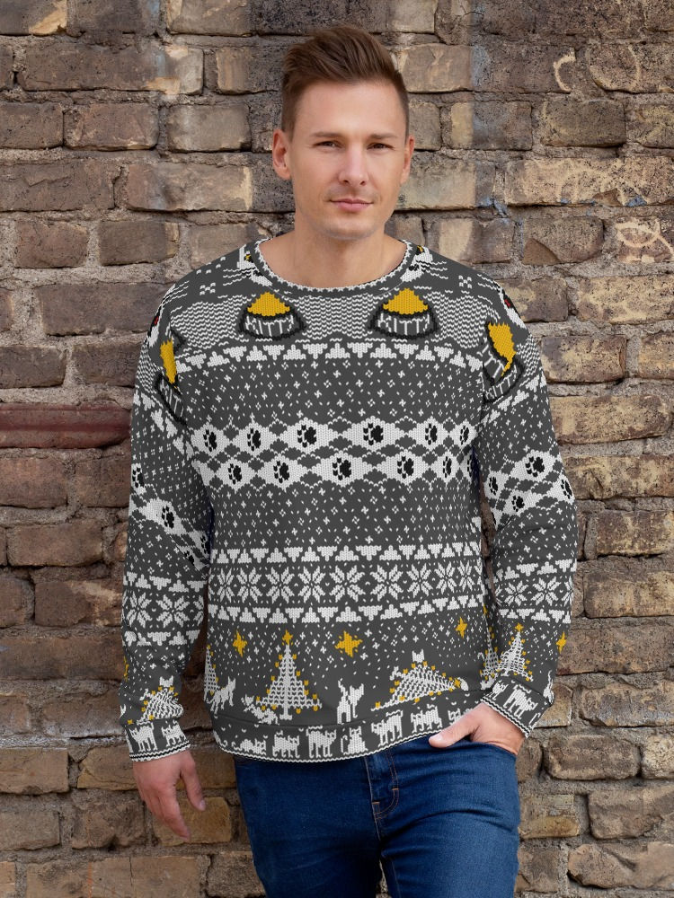 Thumbnail: My Hardcore Cat Sweater | Unisex AOP Sweatshirt